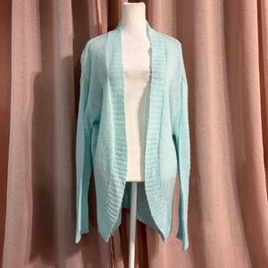 vintage slouchy open front long cardigan duster